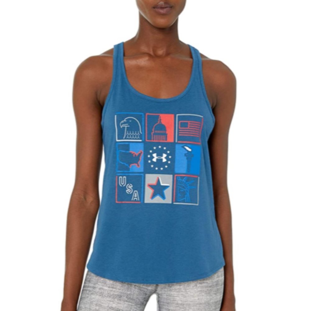 Under Armour Womens Freedom Collage Tank NWT